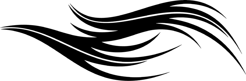 vt2_103 Automotive Tribal Graphic Flame Decal