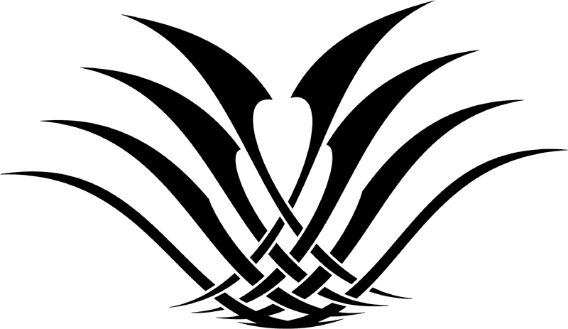 vt2_109 Automotive Tribal Graphic Flame Decal