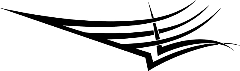 vt2_110 Automotive Tribal Graphic Flame Decal