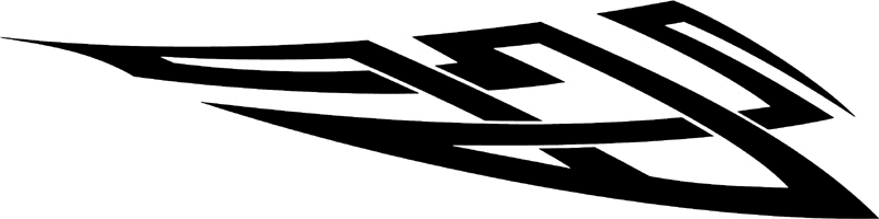 vt2_112 Automotive Tribal Graphic Flame Decal