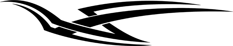 vt2_116 Automotive Tribal Graphic Flame Decal