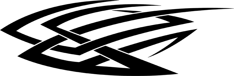 vt2_118 Automotive Tribal Graphic Flame Decal