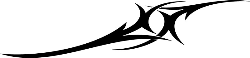 vt2_127 Automotive Tribal Graphic Flame Decal