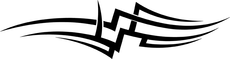 vt2_129 Automotive Tribal Graphic Flame Decal