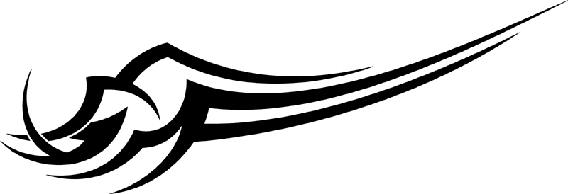 vt2_131 Automotive Tribal Graphic Flame Decal