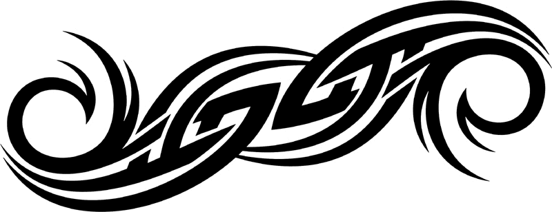 vt2_132 Automotive Tribal Graphic Flame Decal