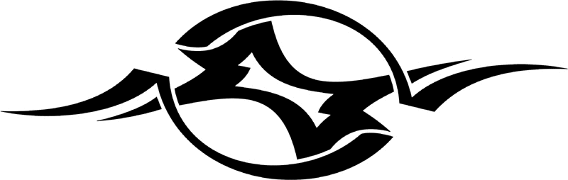 vt2_134 Automotive Tribal Graphic Flame Decal