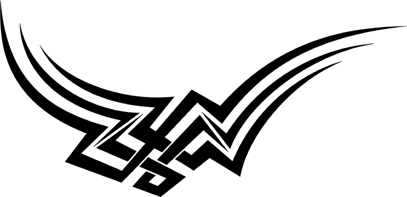 vt2_135 Automotive Tribal Graphic Flame Decal