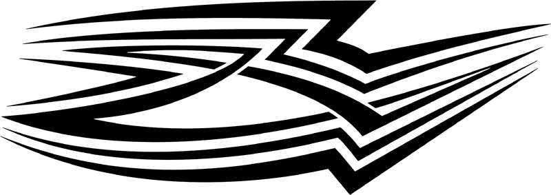 vt2_139 Automotive Tribal Graphic Flame Decal