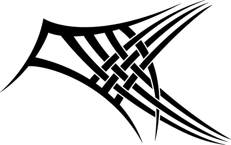 vt2_141 Automotive Tribal Graphic Flame Decal