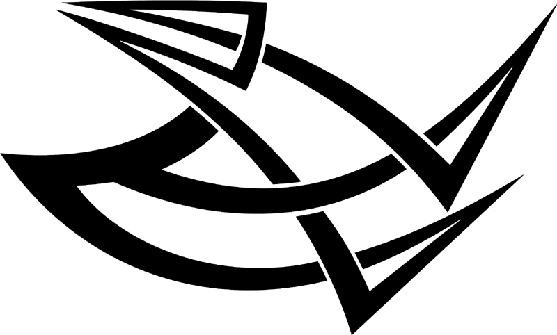 vt2_142 Automotive Tribal Graphic Flame Decal