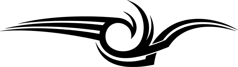 vt2_145 Automotive Tribal Graphic Flame Decal