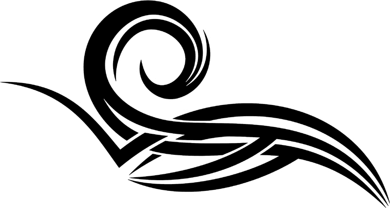 vt2_147 Automotive Tribal Graphic Flame Decal