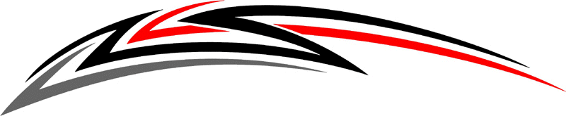 3cvt_0013 Color Automotive Tribal Graphic Flame Decal