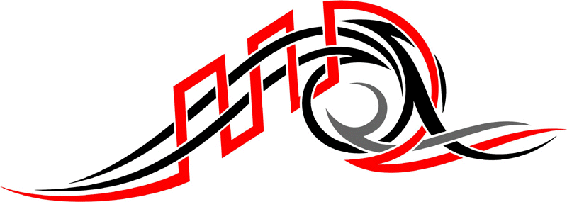 3cvt_0173 Color Automotive Tribal Graphic Flame Decal