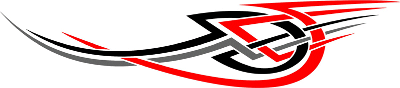 3cvt_0223 Color Automotive Tribal Graphic Flame Decal