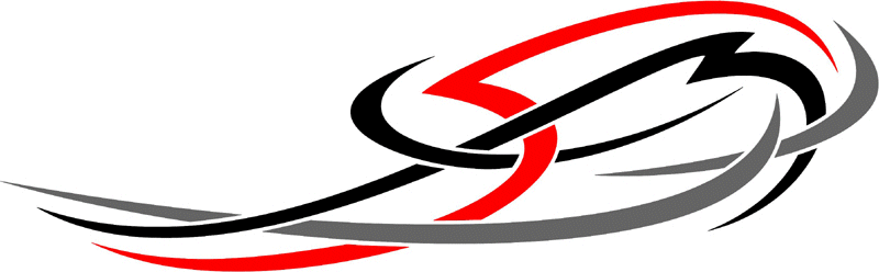 3cvt_0353 Color Automotive Tribal Graphic Flame Decal