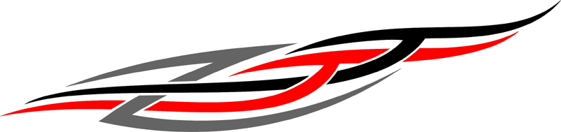 3cvt_0413 Color Automotive Tribal Graphic Flame Decal