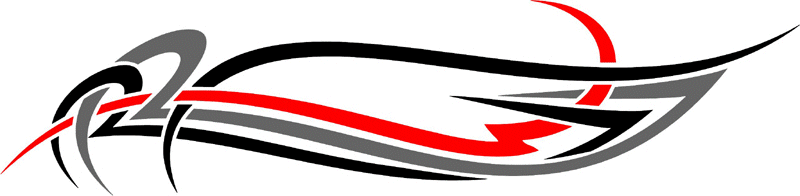 3cvt_0433 Color Automotive Tribal Graphic Flame Decal