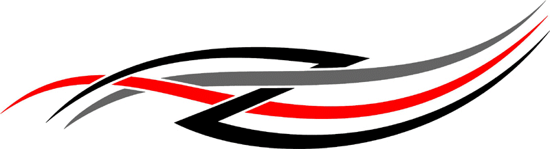 3cvt_0443 Color Automotive Tribal Graphic Flame Decal