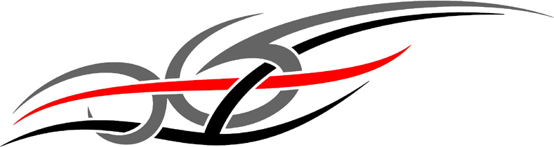 3cvt_0493 Color Automotive Tribal Graphic Flame Decal