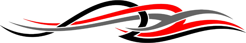 3cvt_0513 Color Automotive Tribal Graphic Flame Decal