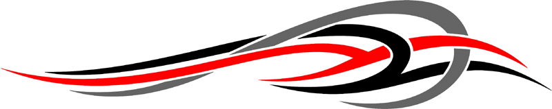 3cvt_0523 Color Automotive Tribal Graphic Flame Decal