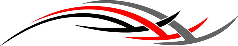 3cvt_0573 Color Automotive Tribal Graphic Flame Decal