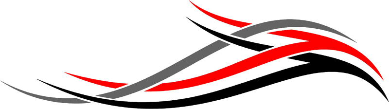 3cvt_0723 Color Automotive Tribal Graphic Flame Decal