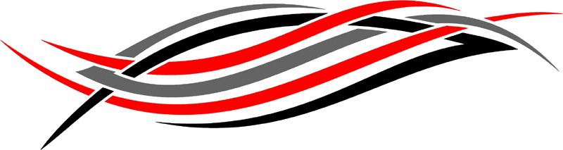 3cvt_0773 Color Automotive Tribal Graphic Flame Decal