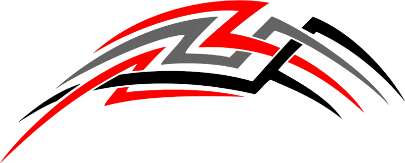 3cvt_1073 Color Automotive Tribal Graphic Flame Decal