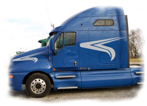 Semi Graphic Side Stripes Decals