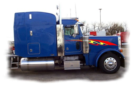 Semi Graphic Side Stripes Decals