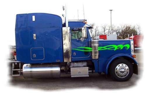 Semi Graphic Side Stripes Decals