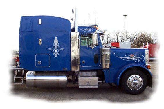 Semi Graphic Side Stripes Decals