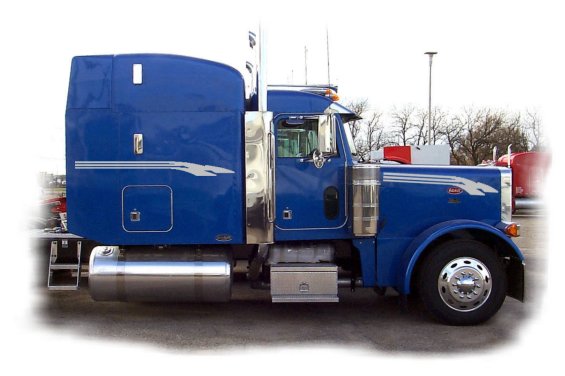 Semi Graphic Side Stripes Decals