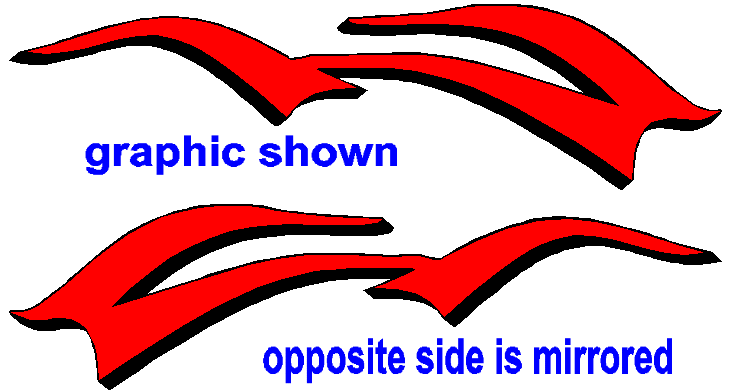 Mirrored Graphic Stripe