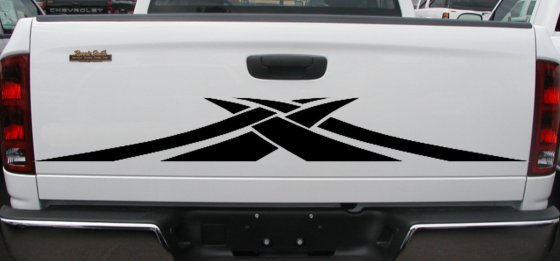 Tailgate Graphic Stripes